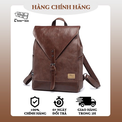 Balo đi học da PU chính hãng Three Box