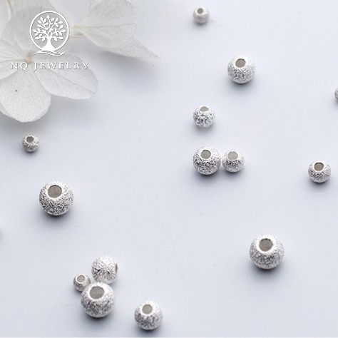 Charm bi bạc họa tiết xỏ ngang - NQ Jewelry