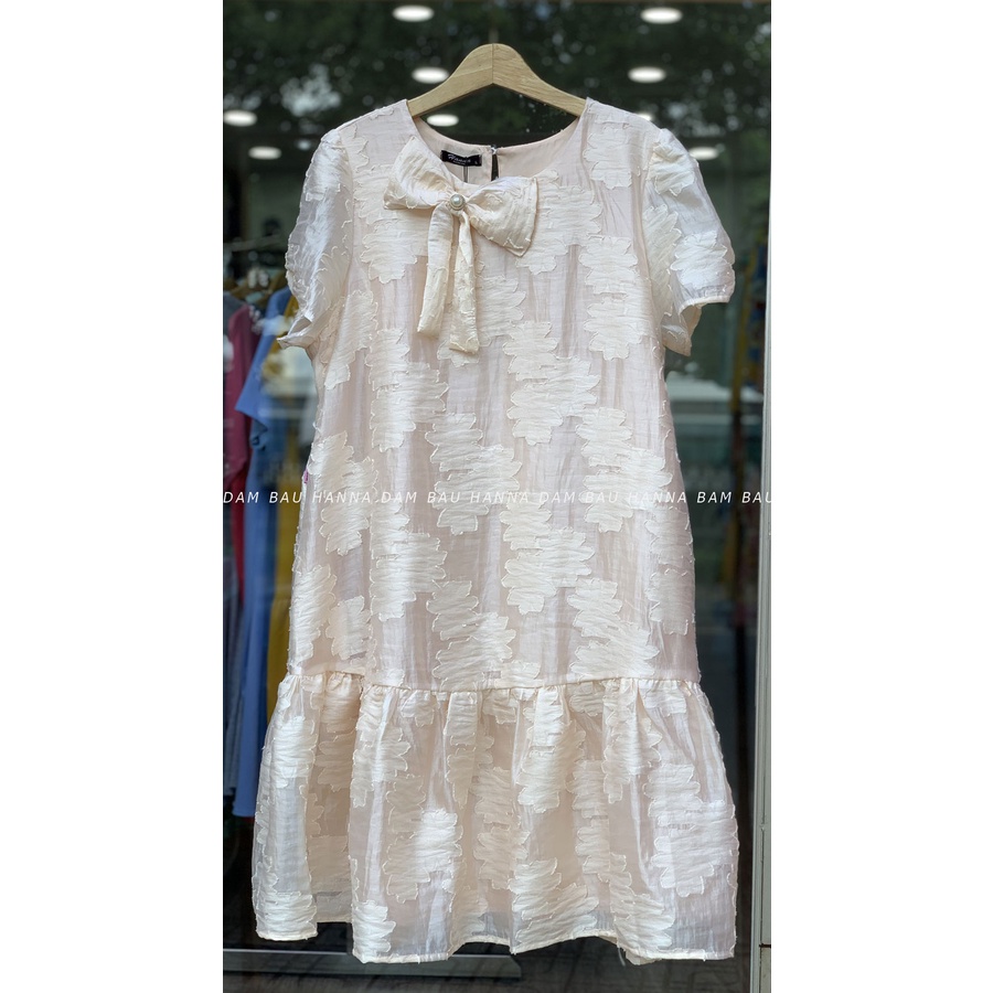 [HANNA] Đầm bầu sang chảnh đi tiệc đi làm đều đẹp cao cấp 2 lớp mát không nhăn có size 40-80kg chiều dài qua gối có túi