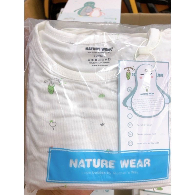 Nature wear - Bộ dài tay vải bamboo mềm mát cho bé trai/bé gái