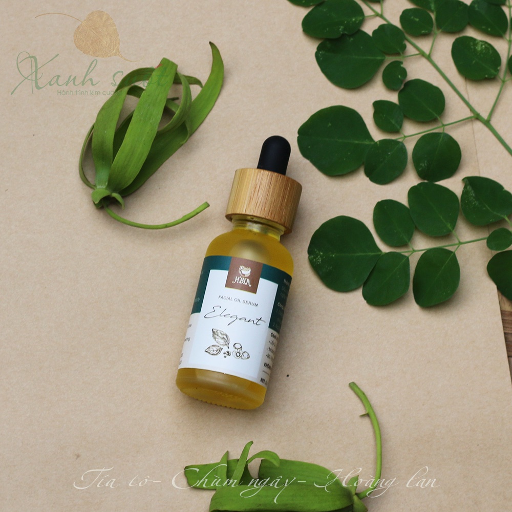 [H'Bia] Serum Hạt Tía Tô- Chùm Ngây- Pure Facial Oil Serum Giúp Cấp Ẩm và Săn Chắc Da [Xanh Suốt]