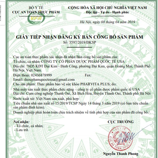 Pharvita Plus Bổ Sung Vitamin Và Khoáng Chất | Thế Giới Skin Care