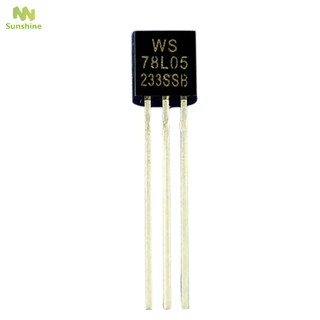 Set 50 dụng cụ điều chỉnh điện áp WS78L05 78L05 TO-92 IC REG LDO 5V .1A