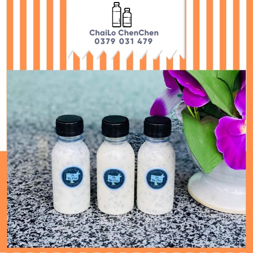 Chai nhựa tròn 50ml - 100ml kèm nắp