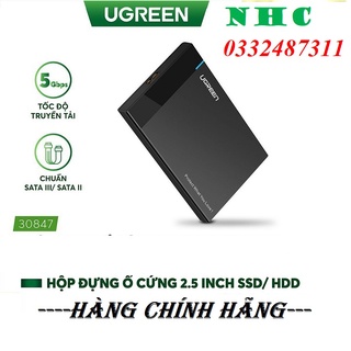 Hộp đựng ổ cứng 2,5 inch chuẩn kết nối usb 3.0 vỏ nhựa abs cao cấp chính hãng ugreen 30847