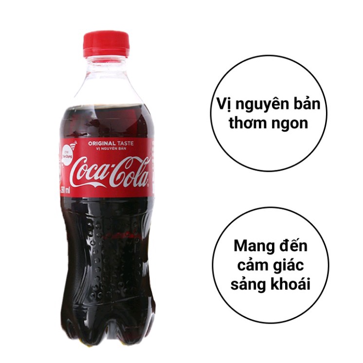 combo 6 chai nước ngọt coca-cola vị nguyên bản 390ml