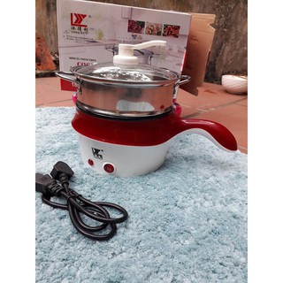 [SIÊU RẺ] Ca Nấu Mì - Nấu Lẩu Mini Chống Dính Có Xửng Hấp Đa Chức Năng