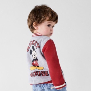 Áo nỉ lót bông bomber zara 5-6y