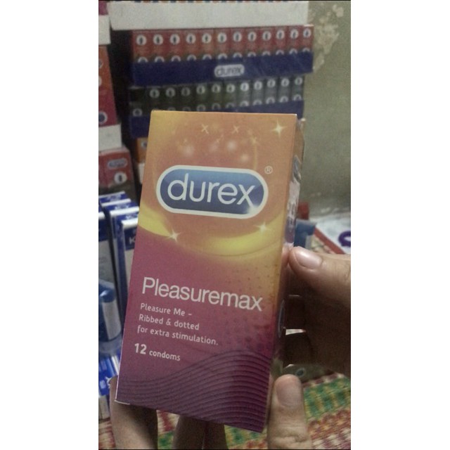 4 hộp bao cao su Durex Pleasuremax CÓ GAI TĂNG KHOÁI CẢM CHO BẠN TÌNH hộp 48 bcs