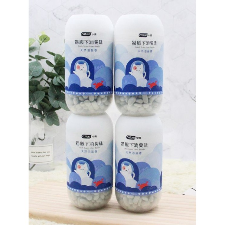 Hạt Khử Mùi Chó Mèo CATURE 450ml - Hạt Khử Mùi Cát Vệ Sinh 3 Mùi Hương ..alazyshop