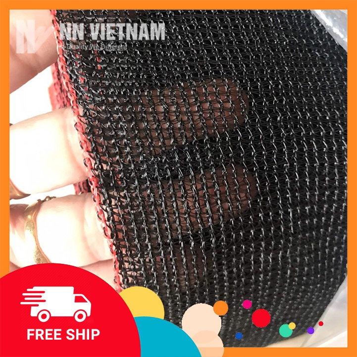 Lưới dệt kim mono sợi tròn ☀️CHÍNH HÃNG☀️ dùng che vườn lan, cây trồng - Đen, định lượng 160gr, khổ ngang 4m