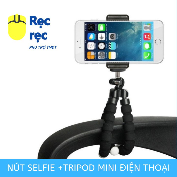 [Tặng kẹp điện thoại] Tripod bạch tuộc cho điện thoại smartphone chân máy chụp ảnh cỡ nhỏ thân xốp chân rệp - CMA