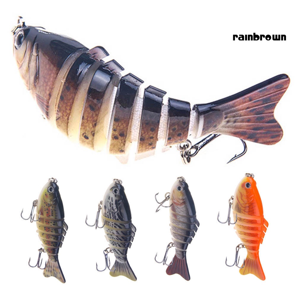 10cm Multi Jointed Fishing Artificial Lifelike Lure Wobbler Swim Bait Tackle /RXHW/