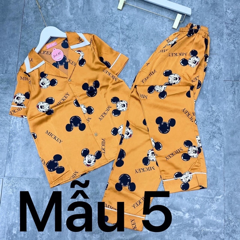 Đồ mặc nhà Pijama lụa satin bán lẻ giá sỉ (hàng thiết kế)