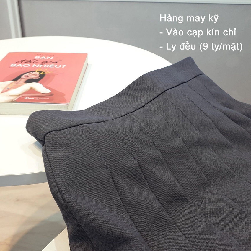 Chân váy xếp ly dáng váy tennis trẻ trung - hàng đẹp may kỹ FCV01