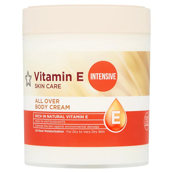 Dưỡng Thể Superdrug Vitamin E All Over Body Cream