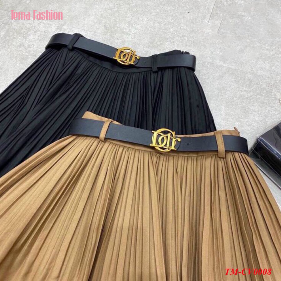 Chân váy xêp ly ngắn cạp chun TEMA dáng chữ A đai chun kèm tag | BigBuy360 - bigbuy360.vn