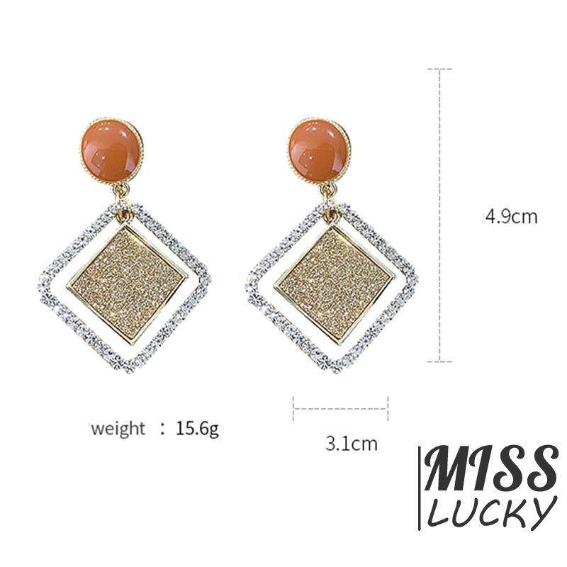 Khuyên tai nữ kiểu dáng hình học thời trang cá tính