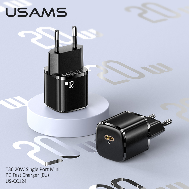 Bộ Sạc Nhanh Usams Pd 20w Cho Điện Thoại Ios