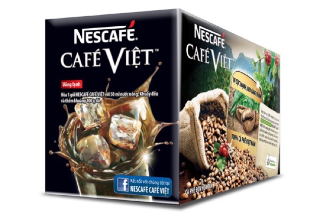 Cà phê đen hòa tan  NesCafe Việt hộp 240g (15 gói)