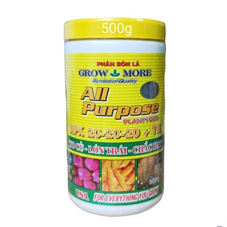 Phân bón lá npk 20-20-20 + te growmore cân bằng dinh dưỡng cho cây - 500gr