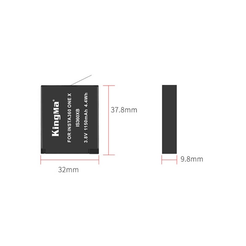 PIN VÀ DOCK SẠC INSTA360 ONE X KINGMA
