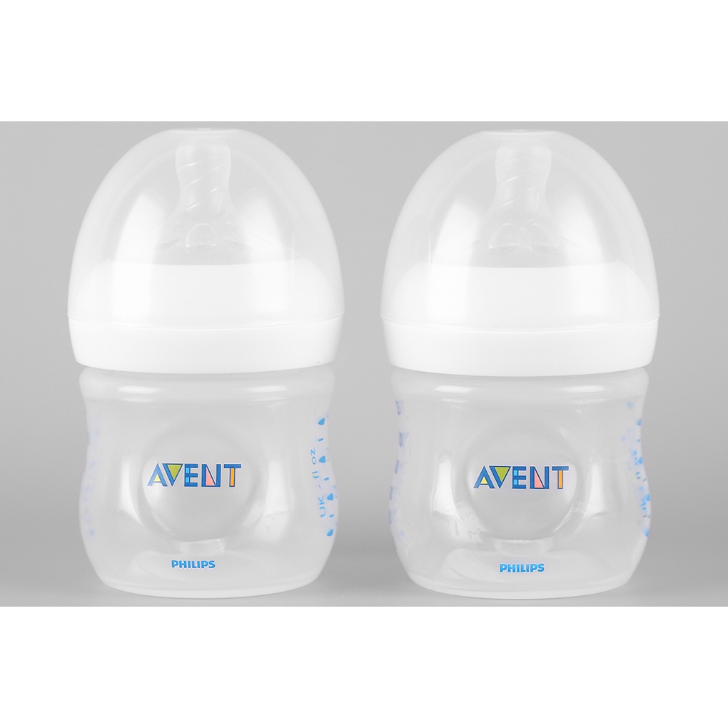 Bình sữa Philips Avent Natural 125ml bằng nhựa, không có BPA (SET 2 bình)