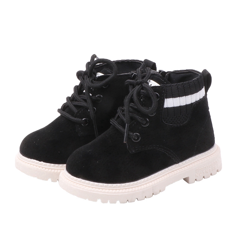 Giày bốt đế mềm phong cách vintage thời trang cỡ 21-30