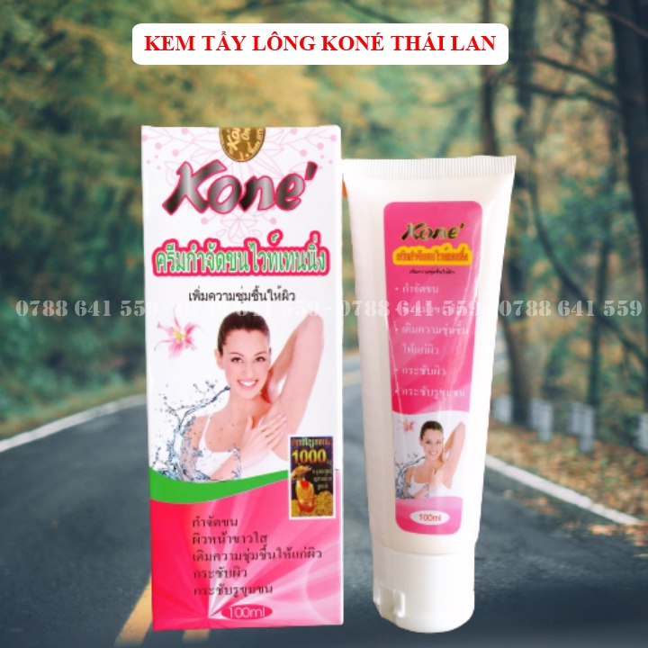 Kem Tẩy Lông Nách Chân Tay Body ❤️FREE SHIP❤️ Kem Koné Thái Lan cho làn da trắng mịn, An toàn, Hiệu quả