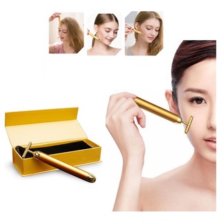 Cây lăn massage mạ vàng mặt nâng cơ & săn da mặt giảm nếp nhăn