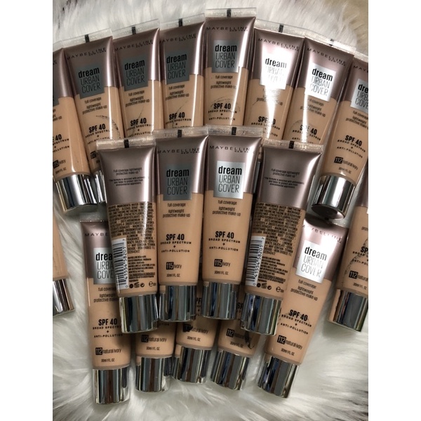 Kem nền siêu nhẹ Maybelline Dream Urban Cover Full Coverage SPF40 115 Ivory 30ml