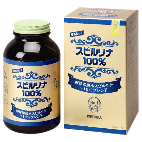 Viên Tảo Spirulia JAPAN ALGAE Giúp Thải Độc, Tăng Cường Sức Khỏe Hộp 1500 Viên