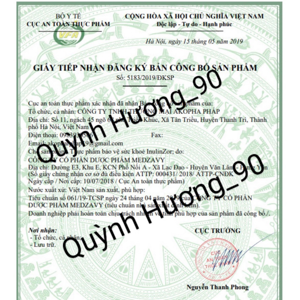INULIN ZOR hộp 20 gói giúp cải thiện tình trạng táo bón ở người già và trẻ nhỏ