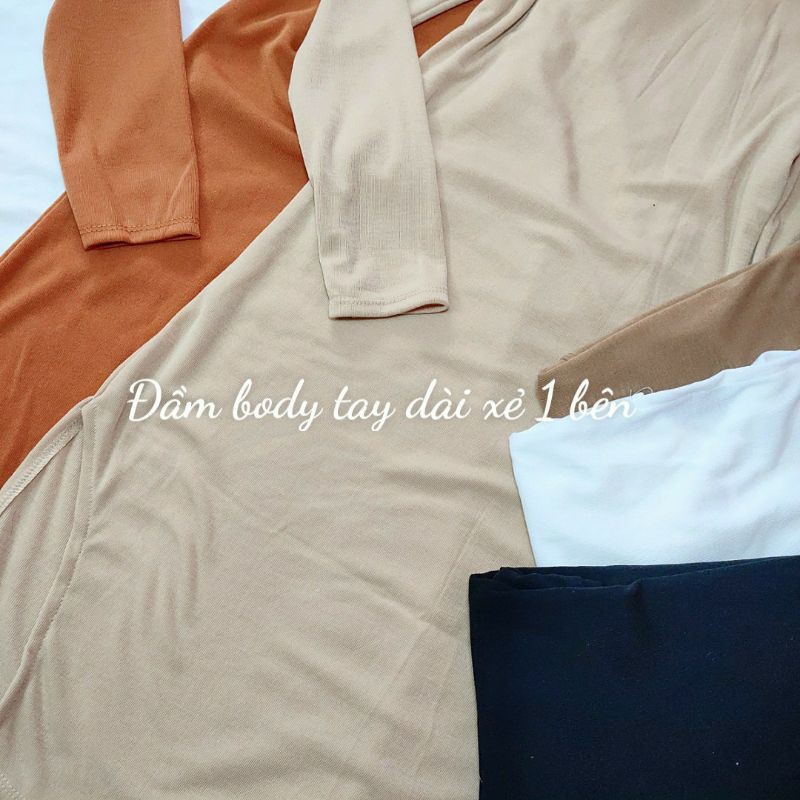 ĐẦM BODY TAY DÀI XẺ
