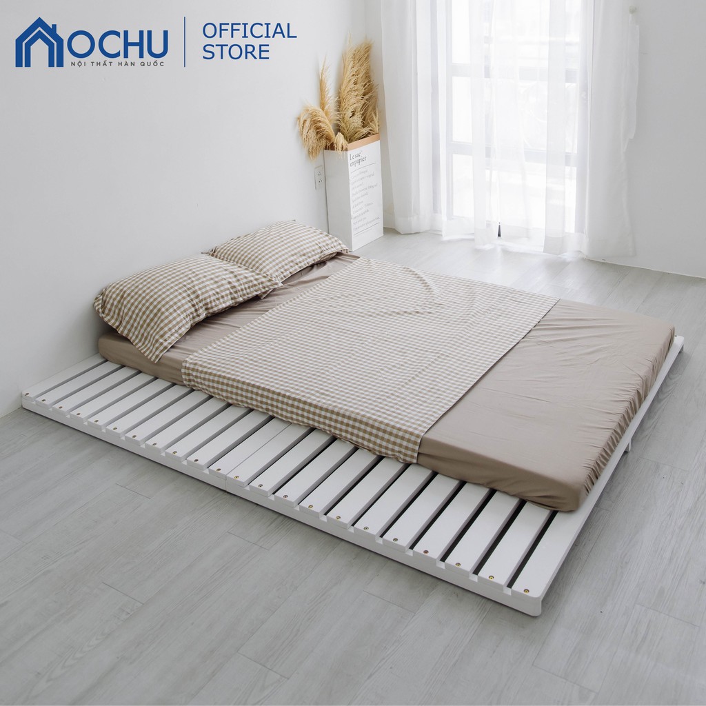 Giường Ngủ Pallet Gỗ Thông OCHU - Nancy Bed - White | BigBuy360 - bigbuy360.vn