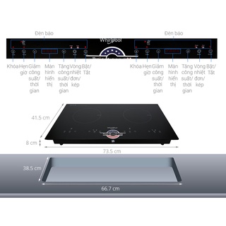 Bếp hồng ngoại đôi Whirlpool ACT752/BLV
