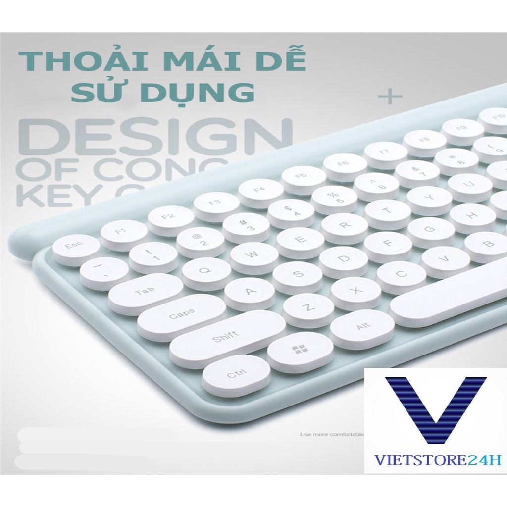 Bộ Bàn Phím Chuột Không Dây LANGTU LT400 - Màu Ngẫu Nhiên