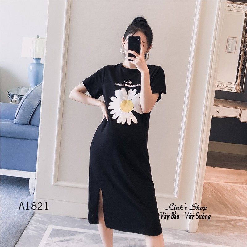 Váy Bầu Đầm Bầu Xinh Thun Hình A1821