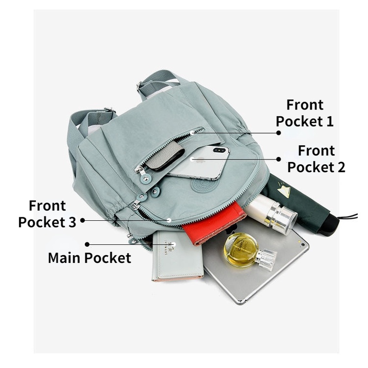 Ba Lô Du Lịch Sức Chứa Lớn Thiết Kế Đơn Giản Và Nhẹ Nhàng Mới Cho Nữ