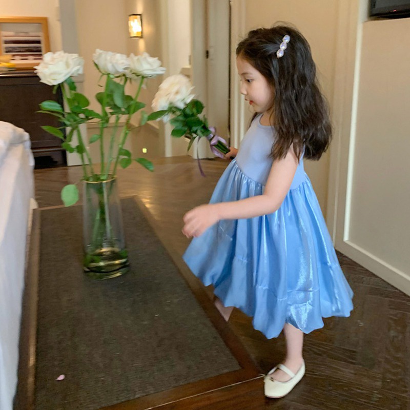 Đầm Công Chúa Mùa Hè Phong Cách Hàn Quốc Thiết Kế Mới Cho Bé Gái