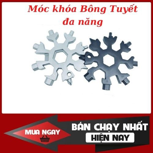 Cờ lê lục giác đa năng 19 in 1 hình bông tuyết tích hợp cờ lê, đầu lục lăng, tuốc nơ vít, dụng cụ mở nắp chai, mở hộp