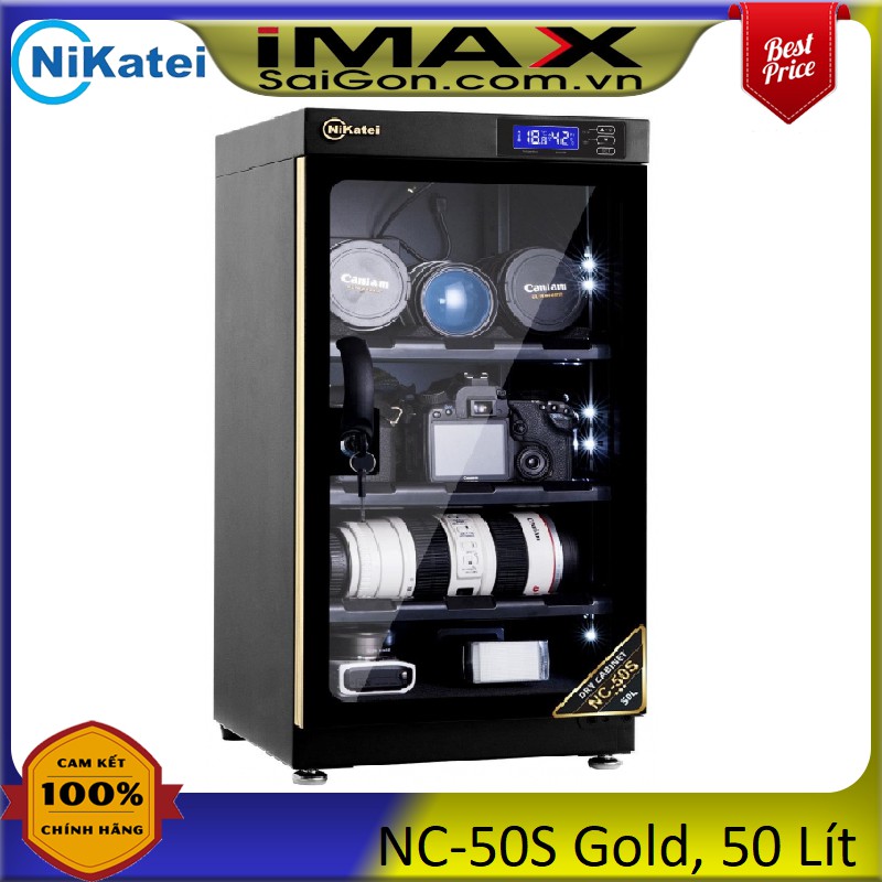 TỦ CHỐNG ẨM NIKATEI  NC-50S (Gold - Silver)