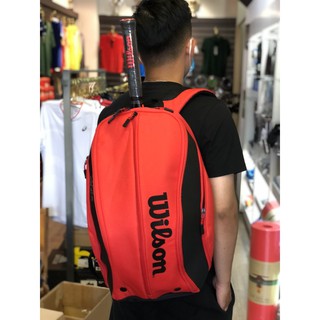 Balo Tennis Wilson DNA 2021 Đỏ- Balo Tennis Chính Hãng