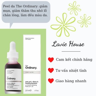 Tẩy da chết the ordinary aha 30% + bha 2% peeling solution
