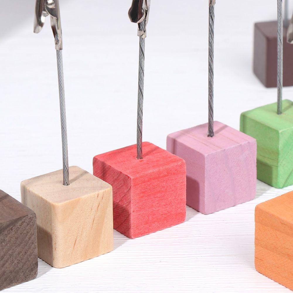 1 Kẹp Gỗ Kẹp Ảnh Hình Vuông Thời Trang