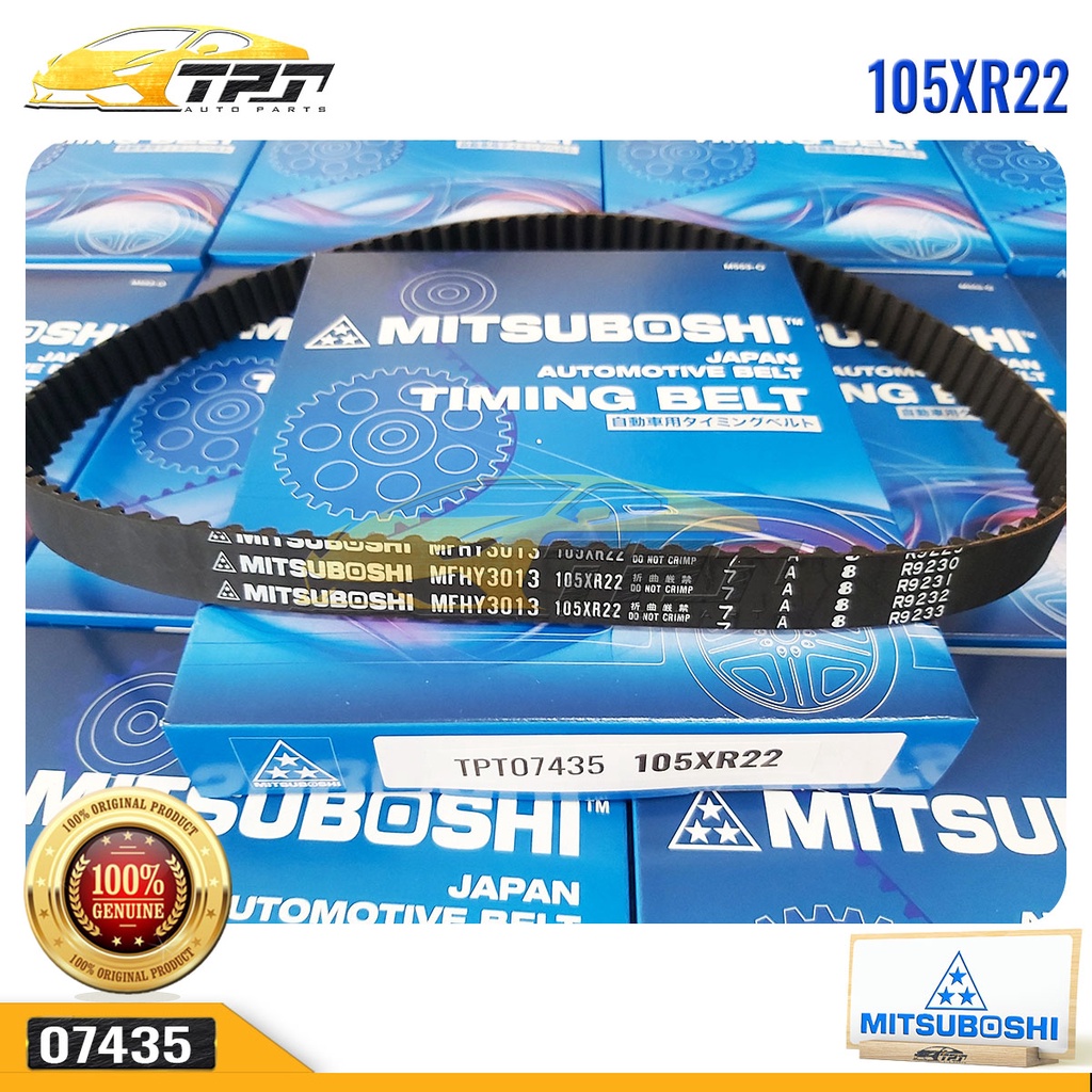 Dây Curoa Cam / Dây Đai Răng Hyundai ACCENT 105XR22 - 105RU22 MITSUBOSHI - Japan