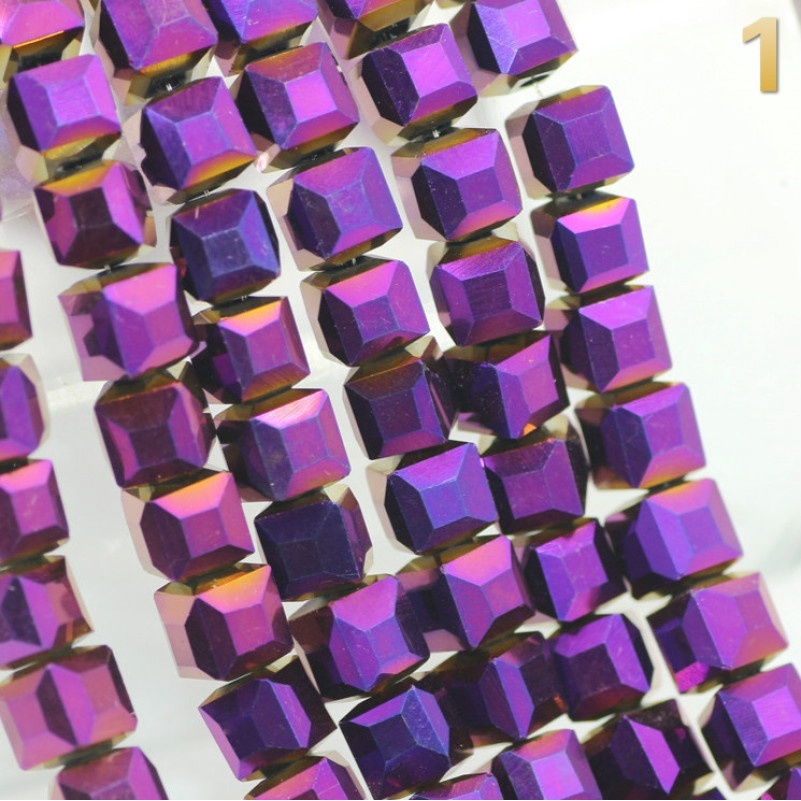 Gói 100 Hạt Thủy Tinh 4x4mm Dùng Làm Trang Sức Thủ Công