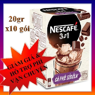 Nescafe Cà Phê Sô Cô La (hộp 10 gói x 20g)