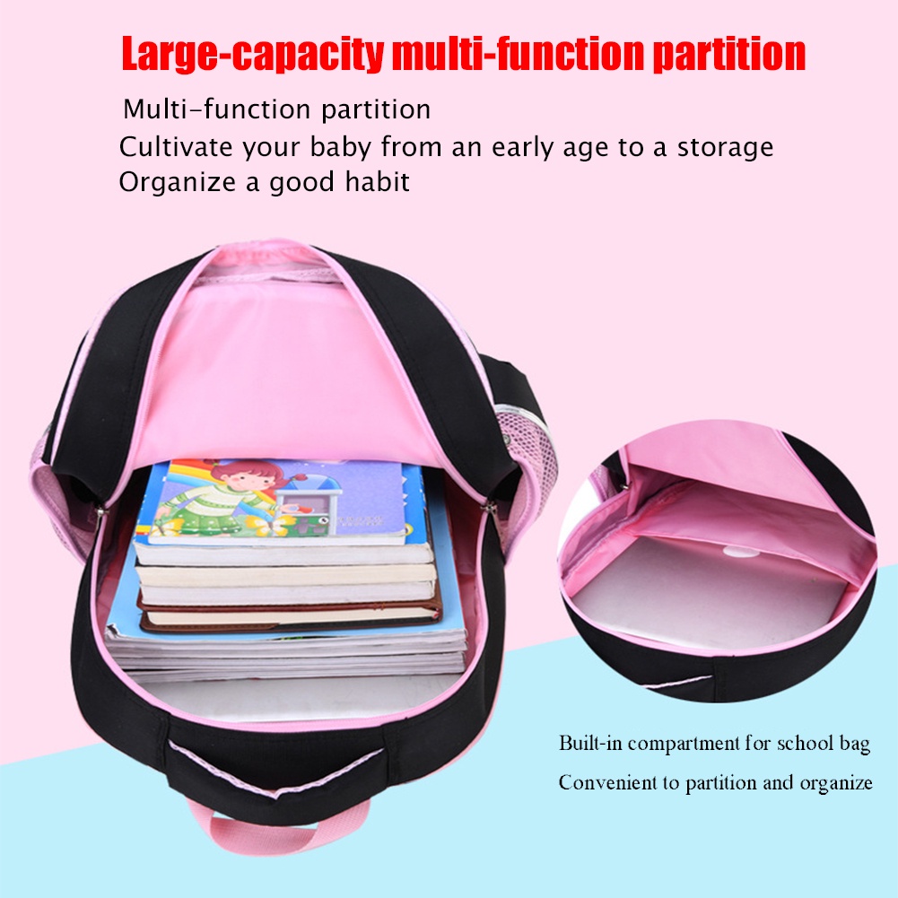 Balo đi học họa tiết hoạt hình dễ thương cho bé gái lớp 1-6