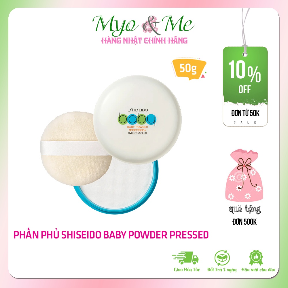 Phấn phủ kiềm dầu Shiseido Baby Powder Pressed - 50g